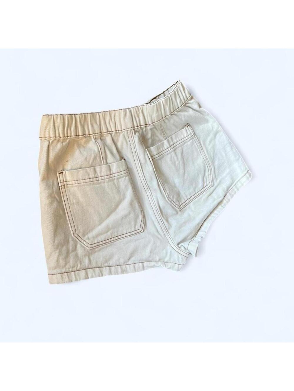 Y2K coastal cowgirl cream boho PacSun denim shorts size small - Picture 4 of 6